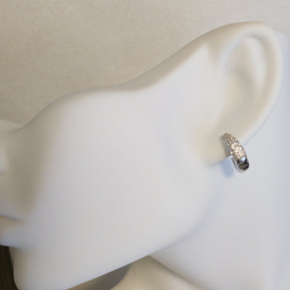 SILVER925- MOON HOOP