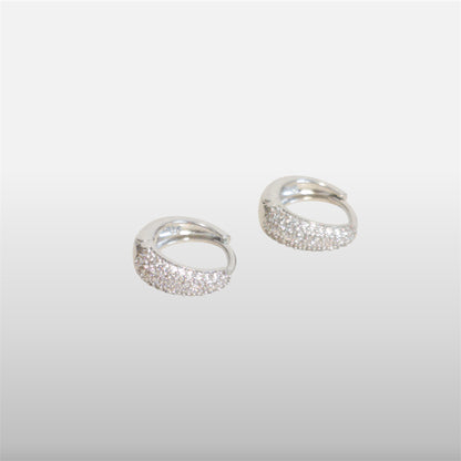 SILVER925- MOON HOOP